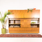 Teak Wall Unit/Bar Cabinet