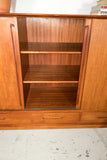 Danish Teak Highboard on Tapered Legs