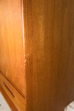 Danish Teak Highboard on Tapered Legs