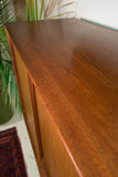 Danish Teak Highboard on Tapered Legs