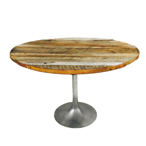 Tulip Table with Reclaimed Barnwood Top