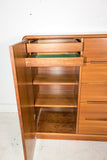 Vintage Teak Armoire on Plinth Base