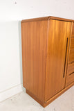 Vintage Teak Armoire on Plinth Base