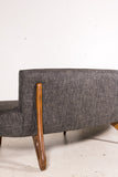 Rare Mid Century Modern Cloud Style Sofa with Sculpted Legs