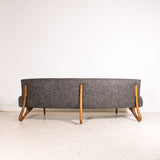 Rare Mid Century Modern Cloud Style Sofa with Sculpted Legs