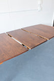 Mid Century Modern Walnut "Floating Top" Dining Table