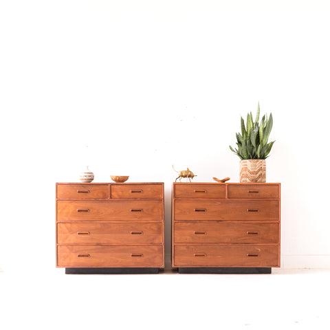 Walnut Highboy Dresser on Plinth Base (priced separately)